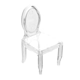 12 Pack | Clear Chair Shaped Party Favor Gift Holders, Candy Treat Display - 4Inch#whtbkgd