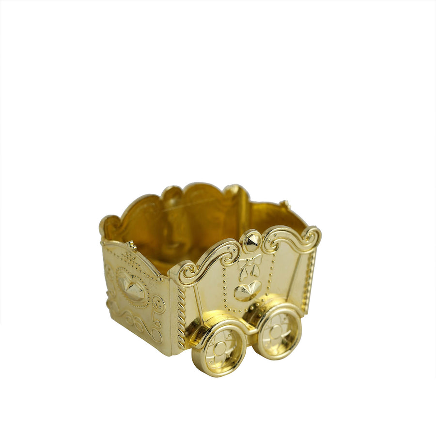 12 Pack | Gold Chariot Party Favor Gift Boxes, Candy Treat Containers#whtbkgd