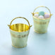 12 Pack | Gold Pail Bucket Party Favor Candy Gift Boxes | Mini Planter