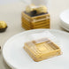 Mini Plastic Cupcake Favor Containers, Square Party Boxes Treat Display Holder