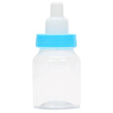 12 Pack | 3.5Inch Blue Baby Bottle Party Favor Gift Candy Containers, Baby Shower Treat Boxes