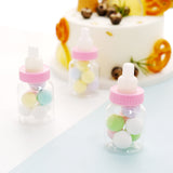 12 Pack | 3.5inch Pink Baby Bottle Favor Containers, Baby Shower Party Favors
