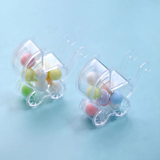 Clear Baby Stroller Party Favor Boxes for Unforgettable Celebrations