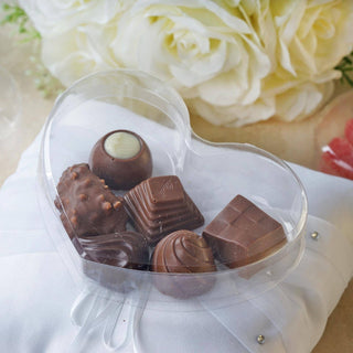 Clear Plastic Heart Shaped Party Favor Boxes - Add a Touch of Elegance to Your Events
