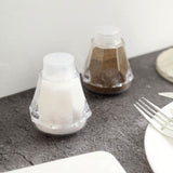 12 Pack Clear Plastic Salt and Pepper Holder Container