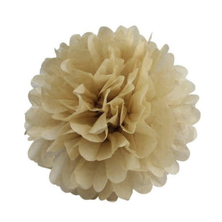 Champagne Paper Tissue Fluffy Pom Pom Flower Balls - Add Elegance to Your Event Décor