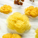 6 Pack Light & Dark Yellow Giant Paper Flowers Peony Assorted Sizes - 12" | 16" | 20"