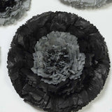 6 Multi Size Pack | Carnation Charcoal Grey Dual Tone 3D Wall Flowers Giant Tissue Paper Flowers - 12",16",20"#whtbkgd
