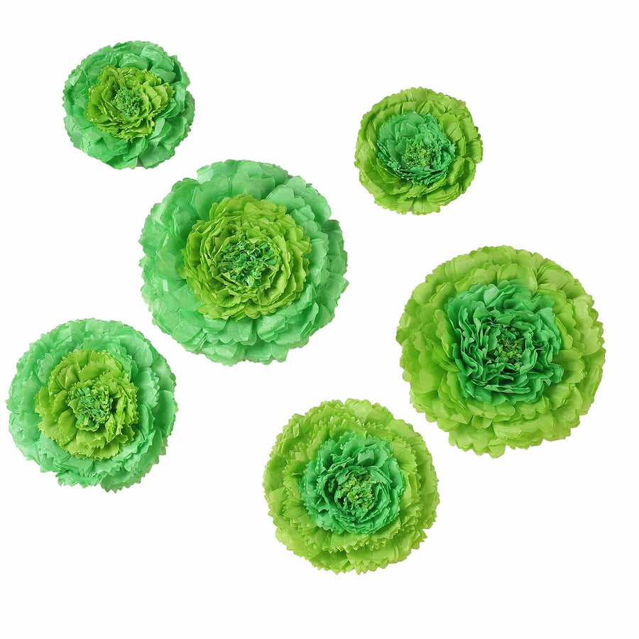 Multi-size Carnation 3D Giant Paper Flowers | Paper Flower Backdrops Wedding Wall | 7”/9”/11” #whtbkgd