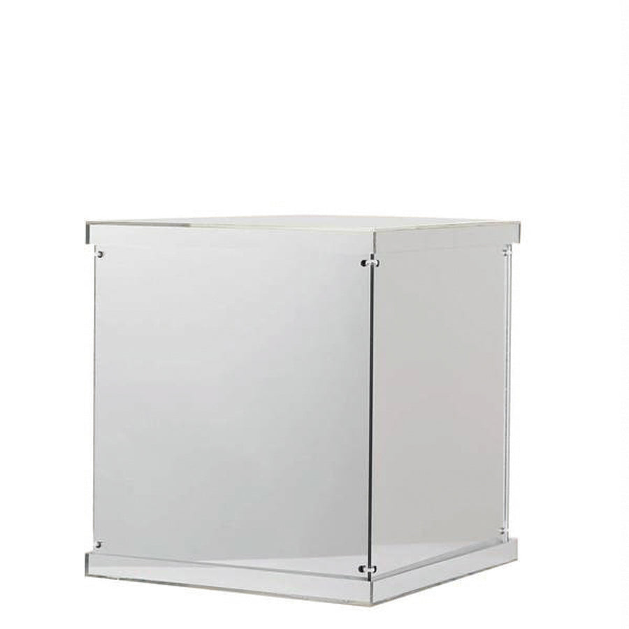 Silver Mirror Box, Pedestal Risers, Acrylic Box