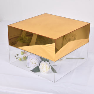 Glamorize Your Event with a Gold Mirror Finish Acrylic Pedestal Riser