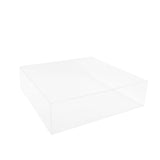 18x18Inch | Clear Acrylic Cake Box Stand, Transparent Display Box Pedestal Riser#whtbkgd