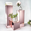 Blush | Rose Gold Mirror Box, Pedestal Risers, Acrylic Box