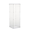 32 inch Clear Acrylic Pedestal Risers - Transparent Acrylic Display Boxes#whtbkgd