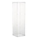 40 inch Floor Standing Clear Acrylic Pedestal Risers | Transparent Acrylic Display Boxes #whtbkgd