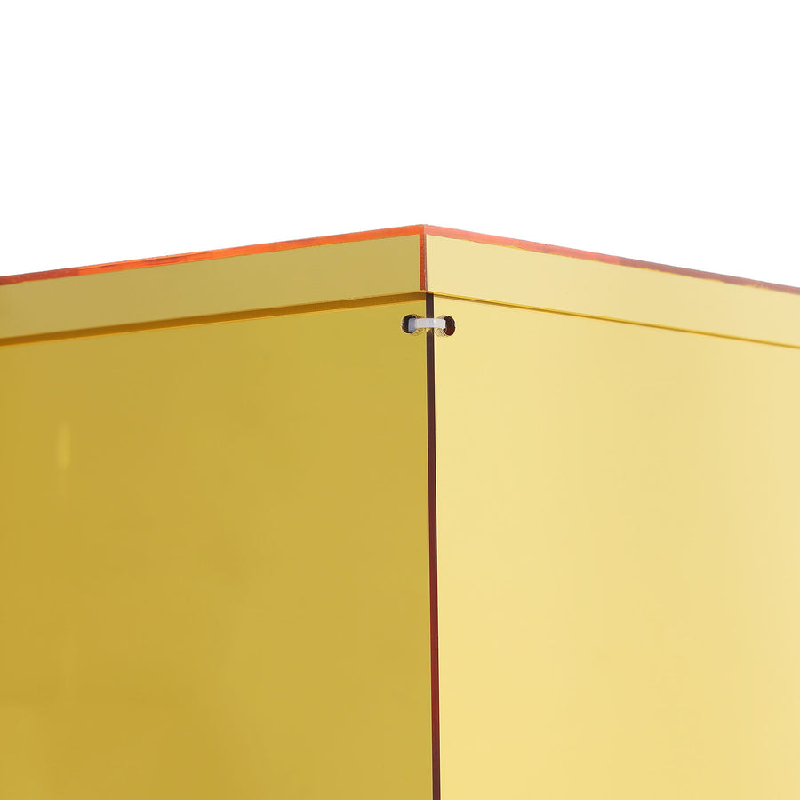 Gold Mirror Box, Pedestal Risers, Acrylic Box 