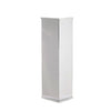 40 inches Floor Standing Silver Mirror Finish Acrylic Pedestal Risers #whtbkgd