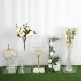 Clear Acrylic Pedestal Risers & Floor Standing | Transparent Acrylic Display Boxes #whtbkgd