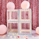 2pcs Transparent DIY Balloon Boxes, Baby Shower Party Decoration Boxes Iridescent Edges
