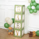 4 Pack | Green Foliage Leaves Boho Design DIY Prop Balloon Boxes