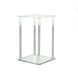 16inch Clear Acrylic Wedding Table Centerpiece Vase With Square Mirror Base
