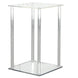 16inch Clear Acrylic Wedding Table Centerpiece Vase With Square Mirror Base#whtbkgd