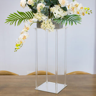 Elevate Your Event Decor with Style: 24" Clear Acrylic Wedding Table Centerpiece Vase