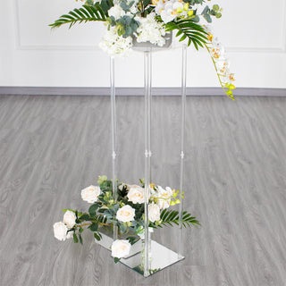 Elegant and Versatile Clear Acrylic Floor Vase