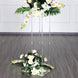 40inch Clear Acrylic Floor Vase Flower Stand With Mirror Base, Wedding Column