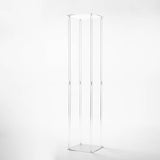 48inch Clear Acrylic Floor Vase Flower Stand With Mirror Base, Wedding Column#whtbkgd