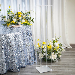 Elegant and Versatile Clear Acrylic Floor Vase for Weddings and Events