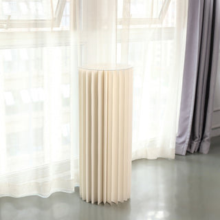 Easy to Assemble and Lightweight Ivory Pedestal Stand