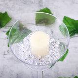 4 Pack | 18" Cup Flower Fillable Stem Clear Plastic Centerpiece Vases