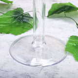 4 Pack | 18" Cup Flower Fillable Stem Clear Plastic Centerpiece Vases