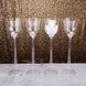 4 Pack | 18" Cup Flower Fillable Stem Clear Plastic Centerpiece Vases