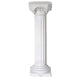 4 Pack | 34" White Height Adjustable Empirical Roman Inspired Pedestal Column Plant Stand - PVC #whtbkgd