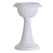 4 Pack | 22inch Tall White PVC Classic Italian Inspired Pedestal Column Flower Plant Stand Pot#whtbkgd