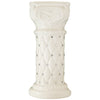 2 Pack | White Crystal Beaded Pedestal Stand | French Inspired Pillar With 10mm Crystal Studs - 25" Tall PVC #whtbkgd