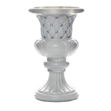2 Pack | 18inch Tall White PVC | 10mm Crystal Studded Italian Inspired | Pedestal Column Plant Stand Pot#whtbkgd