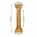 4 Pack | 40inch Tall Gold PVC Venetian Artistic Roman Inspired Pedestal Column Plant Stand