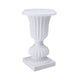 2 Pack | 20inch PVC Urn Planter, Floral Pedestal Flower Pot White Plant Stand#whtbkgd