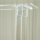 40inch Tall Clear Acrylic Rectangular Flower Frame Table Display Stand
