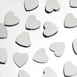 300 Pcs Silver Metallic Foil Heart Table Confetti Party Sprinkles