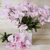 12 Bushes | Pink Artificial Silk Mini Calla Lily Flowers, Faux Lilies