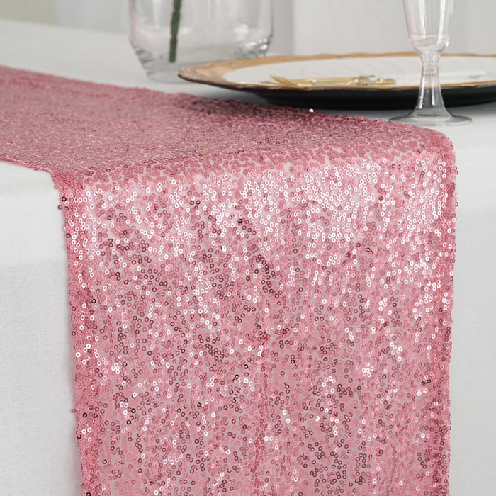 12"x108" Pink Sequin Table Runners