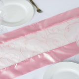 Table Runner Embroider - Pink