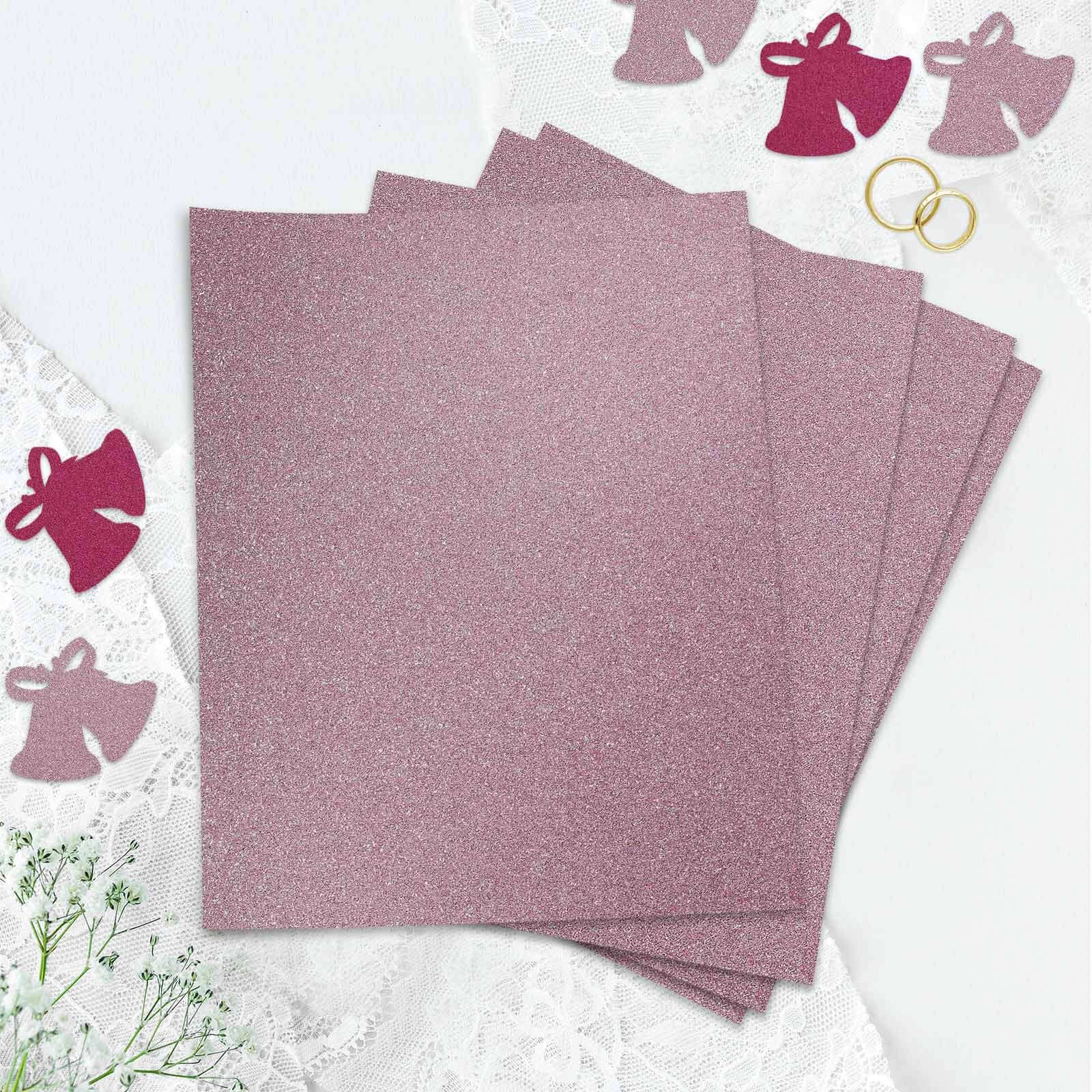 10 Pack, Purple Self-Adhesive Glitter DIY Craft Foam Sheets - 12x10