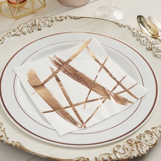 Add Glamour to Your Tablescape with Rose Gold Dinner Napkins