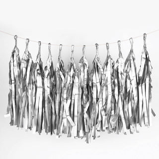 Add a Touch of Elegance with Pre-Tied Silver Paper Fringe Tassels