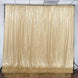 20ftx10ft Premium Champagne Chiffon Sequin Event Curtain Drapes, Dual Layer Photo Backdrop Event